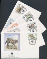 1992 WWF Szervál Sor Mi 1758-1761 4 FDC - Other & Unclassified