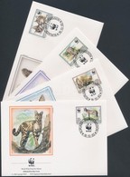 1992 WWF Szervál Sor Mi 1758-1761 4 FDC - Other & Unclassified