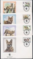 1992 WWF: Szervál Sor 4 Db FDC-n Mi 1758-1761 - Autres & Non Classés