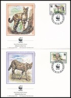 1992 WWF: Szervál Sor 4 FDC-n Mi 1758-1761 - Other & Unclassified