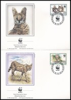 1992 WWF: Szervál Sor 4 FDC-n Mi 1758-1761 - Other & Unclassified