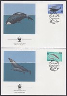 1990 WWF Bálnák Sor Mi 203-206 4 FDC - Other & Unclassified