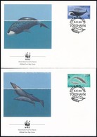 1990 WWF: Bálna Sor Mi 203-206 4 Db FDC-n - Other & Unclassified