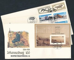 1984-1986 3 Db FDC Mi 129-132, 177-180 + Blokk Mi 1 - Andere & Zonder Classificatie