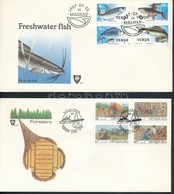 1986-1987 2 Db FDC Mi 142-145 + 159-162 - Andere & Zonder Classificatie