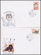 1993-1995 Kínai újév 4 FDC Mi 1769-1770 + 1869-1870 - Andere & Zonder Classificatie