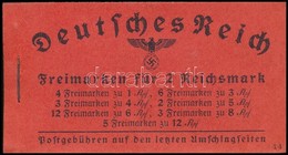 1939 Hindenburg Komplett Bélyegfüzet, Benne A Bélyegek Az Elválasztó Lapra Ragadtak - Other & Unclassified