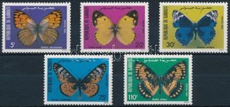 ** 1984 Lepkék Sor,
Butterflies Set
Mi 386-390 - Andere & Zonder Classificatie