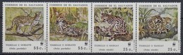 ** 1988 WWF Kisméretű Macskafélék Négyescsík Mi 1734-1737 - Autres & Non Classés