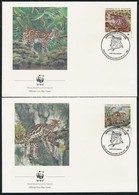 1988 WWF: Ocelot Sor 4 Db FDC-n Mi 1734-1737 - Autres & Non Classés