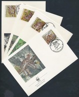 1988 WWF: Ocelot Sor Mi 1734-1737 4 FDC-n - Otros & Sin Clasificación