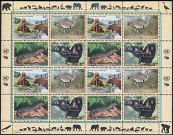 ** 2000 Veszélyeztetett állatok Kisív,
Endangered Species Minisheet
Mi 831-834 - Andere & Zonder Classificatie