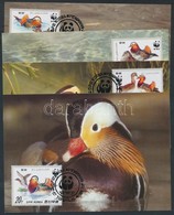 1987 WWF Mandarin Kacsa Sor Mi 2865-2868 4 CM - Autres & Non Classés