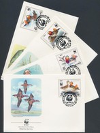 1987 WWF Mandarinréce Sor Mi 2865-2868 4 FDC - Autres & Non Classés