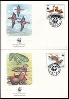 1987 WWF Mandarinréce Sor Mi 2865-2868 4 FDC - Autres & Non Classés