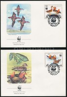 1987 WWF Mandarinréce Sor Mi 2865-2868 4 FDC - Autres & Non Classés