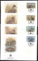 ** 1992 WWF: Nyílfarkú Réce Sor Mi 203-206 + 4 Db FDC - Andere & Zonder Classificatie