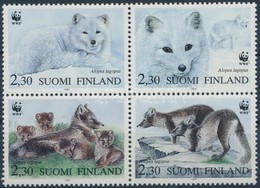 ** 1993 WWF Sarki Róka Négyestömb + 4 FDC Mi 1202-1205 - Andere & Zonder Classificatie