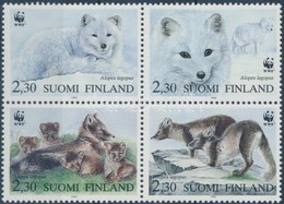 ** 1993 WWF Sarki Róka Négyestömb + 4 FDC Mi 1202-1205 - Autres & Non Classés