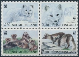 ** 1993 WWF: Róka Négyestömb Mi 1202-1205 + 4 FDC - Other & Unclassified