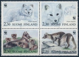 ** 1993 WWF: Sarki Róka Sor Négyestömbben + 4 Db FDC- N Mi 1202-1205 - Andere & Zonder Classificatie