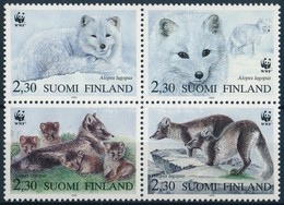 ** 1993 WWF: Sarki Róka Sor Négyestömbben + 4 Db FDC- N Mi 1202-1205 - Autres & Non Classés