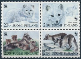 ** 1993 WWF: Sarki Róka Sor Négyestömbben + 4 Db FDC- N Mi 1202-1205 - Otros & Sin Clasificación