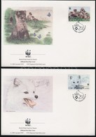 ** 1993 WWF: Sarki Rókák Négyestömb + 4 FDC - Other & Unclassified