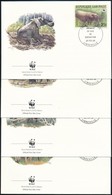 1988 WWF: Erdei Elefánt Sor 4 Db FDC-n Mi 1009-1012 - Other & Unclassified