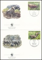 1988 WWF: Erdei Elefánt Sor 4 Db FDC-n Mi 1009-1012 - Andere & Zonder Classificatie