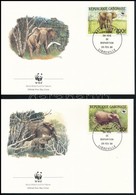 1988 WWF: Erdei Elefánt Sor Mi 1009-1012 4 Db FDC-n - Other & Unclassified