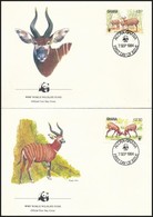 1984 WWF Sor Mi 1060-1063 4 Db FDC-n - Otros & Sin Clasificación