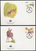 1984 WWF: Bongó  Sor Mi 1060-1063 4 Db FDC-n - Andere & Zonder Classificatie