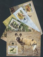 1987 WWF: Hiénakutya Sor 4 Db CM-en Mi 1194-1197 - Andere & Zonder Classificatie