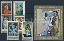 ** 1981 Picasso, Festmény Sor + Blokk,
Picasso, Painting Set + Block
Mi 602 A - 607 A + Mi 201 A - Otros & Sin Clasificación