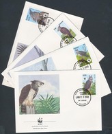 1990 WWF Hárpiák Sor Mi 3077-3080 4 FDC - Autres & Non Classés