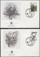 1990 WWF Geoffroy-pókmajom Sor Mi 1084-1087 4 FDC - Sonstige & Ohne Zuordnung