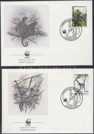 1990 WWF Geoffroy-pókmajom Sor Mi 1084-1087 4 FDC - Sonstige & Ohne Zuordnung
