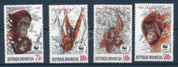 ** 1989 WWF: Orángután Sor + 4 Db FDC Mi 1291-1294 - Otros & Sin Clasificación