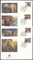 1988 WWF Medve Sor Mi 2260-2263 4 Db FDC-n - Other & Unclassified