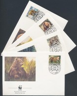 1988 WWF Medvék Sor Mi 2260-2263 4 FDC - Other & Unclassified