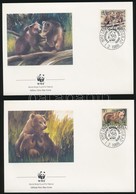 1988 WWF: Barna Medve Sor 4 Db FDC - N Mi 2260-2263 - Other & Unclassified