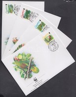 1993 WWF Papagájok Sor Mi 690-693 4 FDC - Other & Unclassified