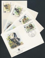 1988 WWF Majmok Sor Mi 1155-1158 4 FDC - Otros & Sin Clasificación