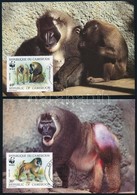 1988 WWF: Majmok Sor 4 Db CM-en Mi 1155-1158 - Andere & Zonder Classificatie