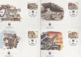 1994 WWF: Leopárd Sor Mi 22-25 4 Db FDC-n - Andere & Zonder Classificatie