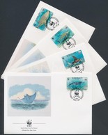 1991 WWF Tengeri állatok Sor Mi 566-569 4 FDC - Andere & Zonder Classificatie