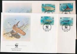 1991 WWF Tengeri élőlények Sor Mi 566-569 4 FDC - Other & Unclassified