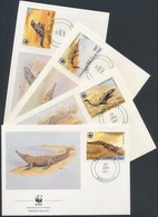 1987 WWF: Krokodil Sor 4 Db FDC-n Mi 1063-1066 - Andere & Zonder Classificatie