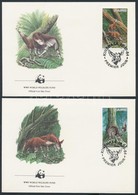 1984 WWF Okapi Sor Mi 875-878 4 FDC - Autres & Non Classés